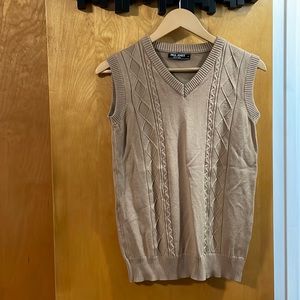 Paul Jones tan sweater vest